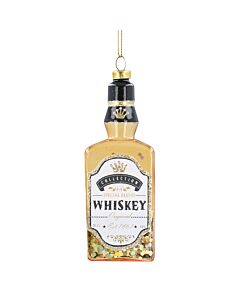 Gisela Graham Whiskey Bottle Glass Tree Decoration